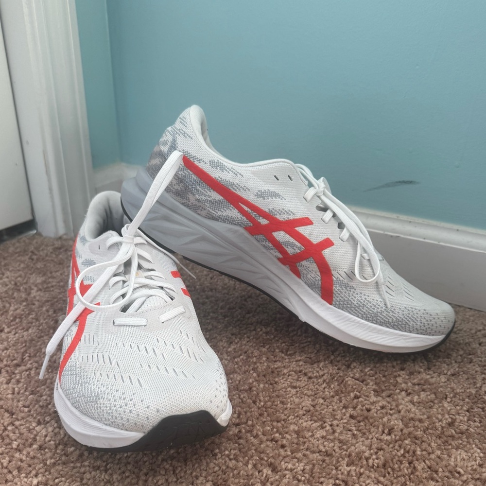 ASICS Men’s  Running Shoes - White and Red